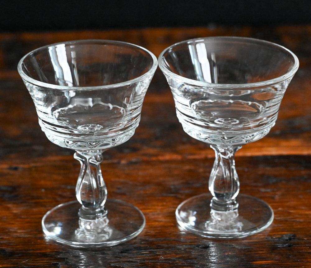 clear Fostoria Century Champagne Coupes