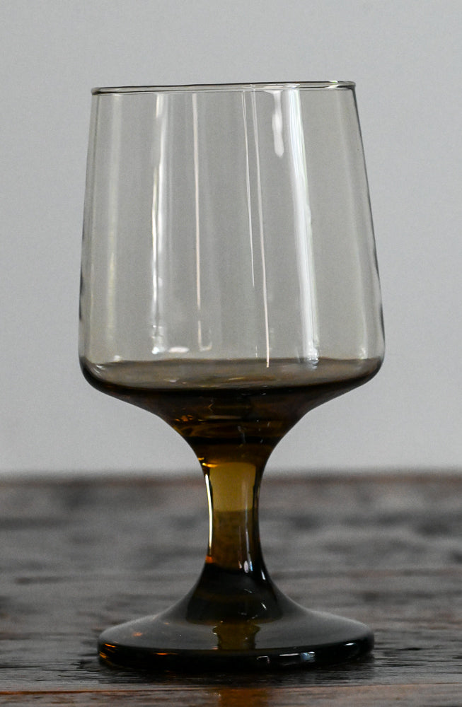 Libbey tawny brown Accent wine glasses