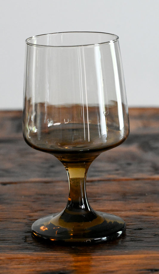 Libbey tawny brown Accent wine glasses