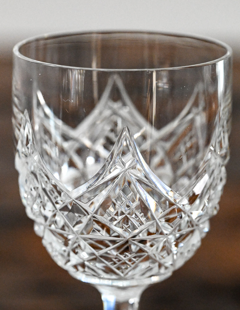 Baccarat cut crystal sherry glasses