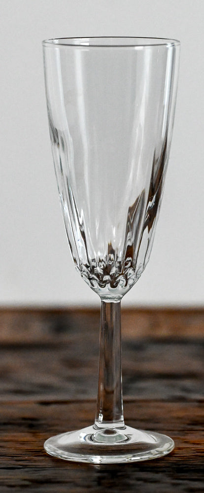 clear champagne flute