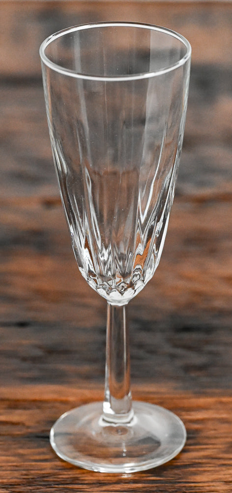 clear champagne flute