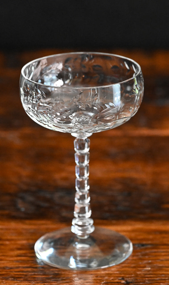 clear Baden by Rock Sharpe tall sherbet glasses