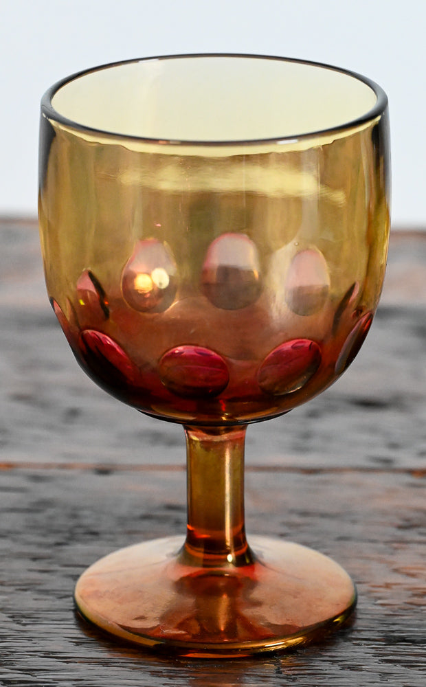Bartlett Collins amber darkens to pink goblet