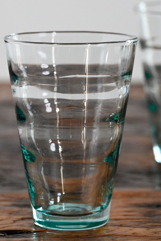 Libbey aqua glass tumblers