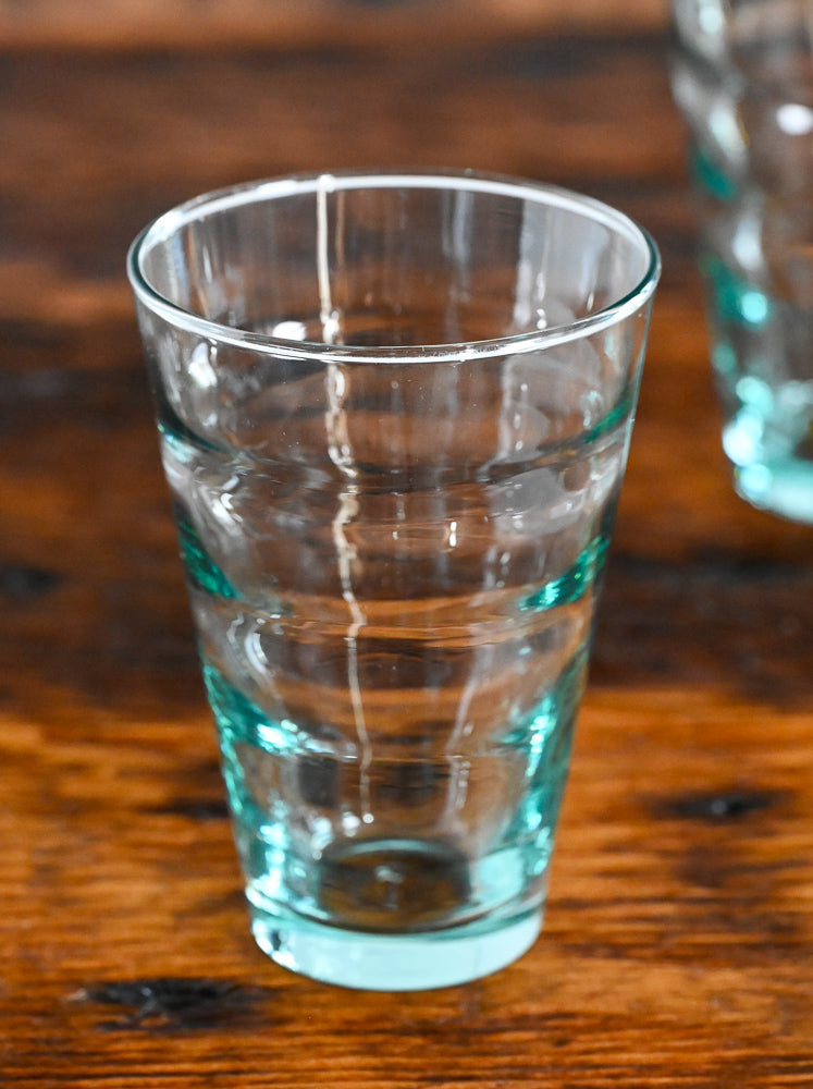 Libbey aqua glass tumblers