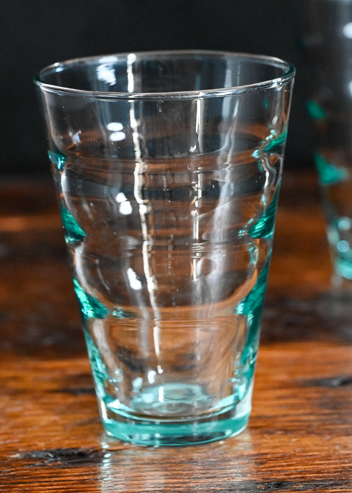 Libbey aqua glass tumblers