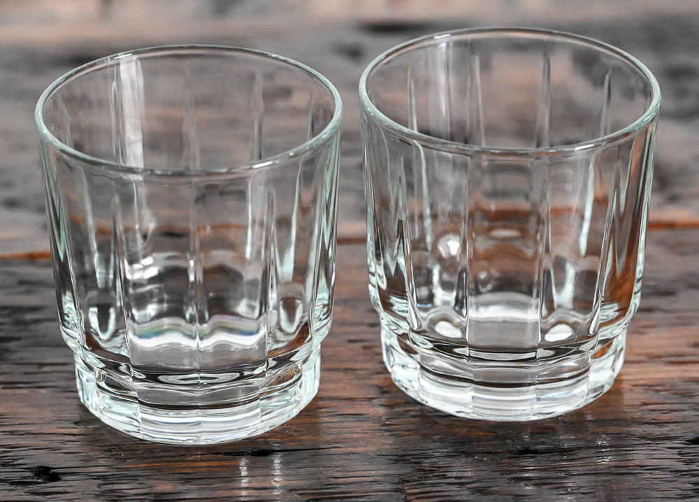 clear Arcoroc rocks glass