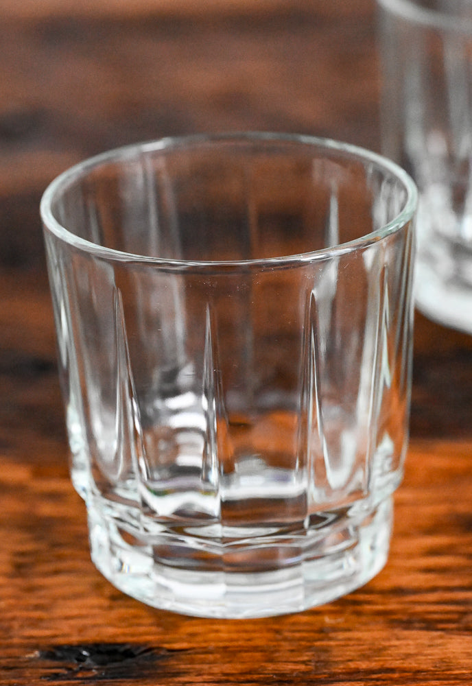 clear Arcoroc rocks glass