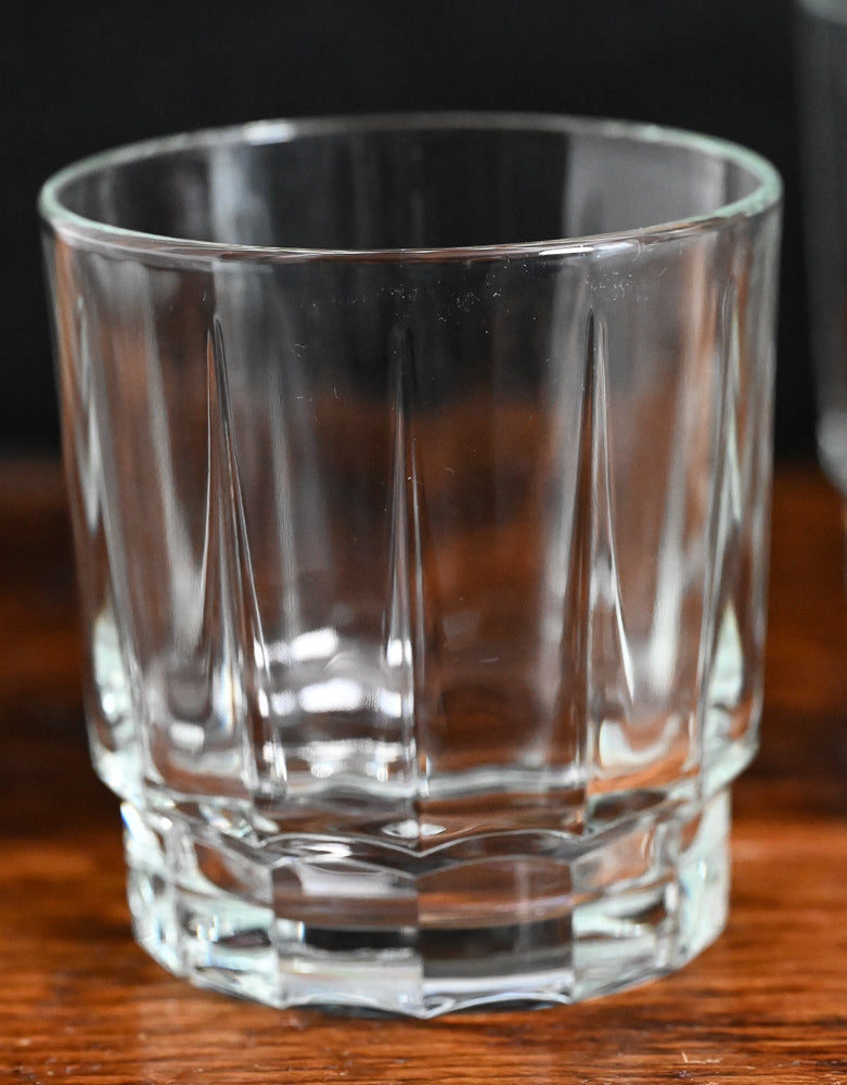 clear Arcoroc rocks glass