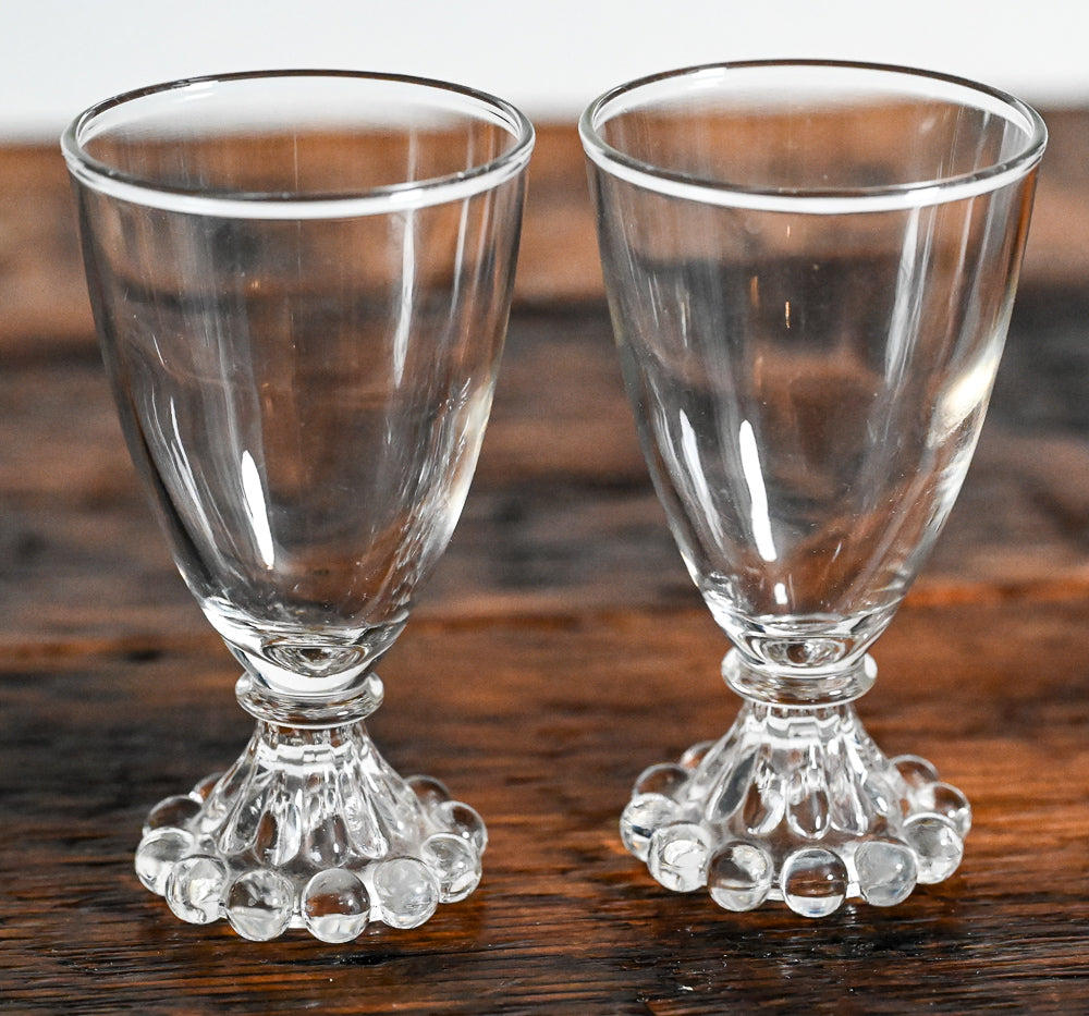 clear vintage boopie glass