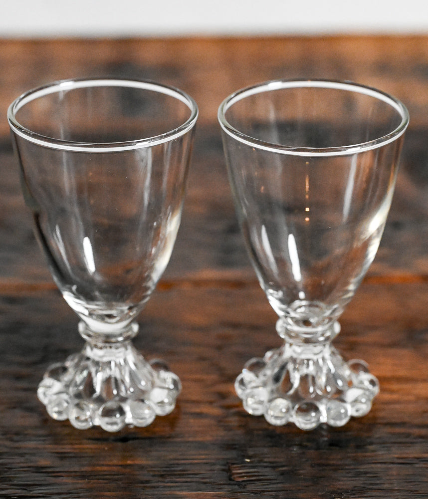 clear vintage boopie glass