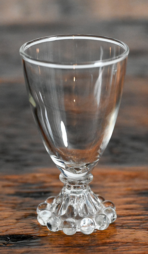 clear vintage boopie glass