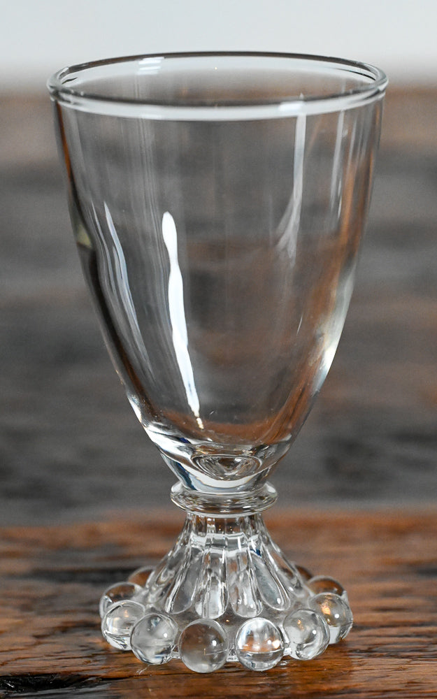 clear vintage boopie glass
