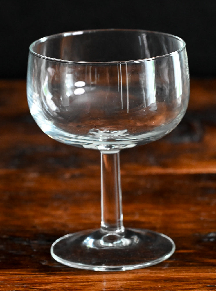 large clear cocktail coupes