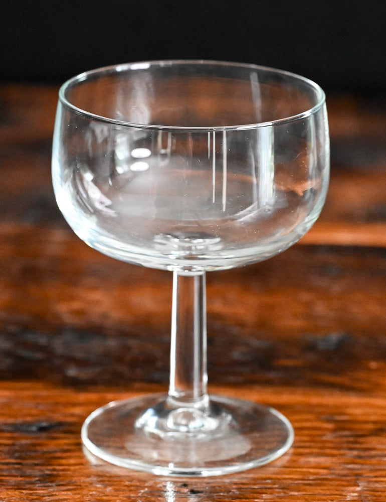 large clear cocktail coupes