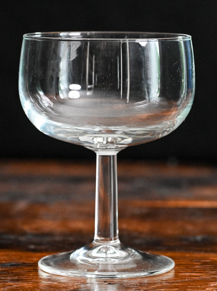 large clear cocktail coupes