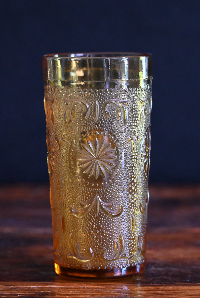 Brockway American Concord Amber Tumblers