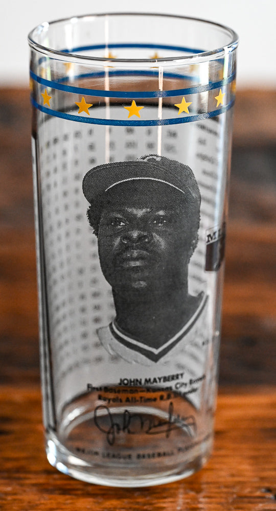 John Mayberry Libbey highball glass KC Royals