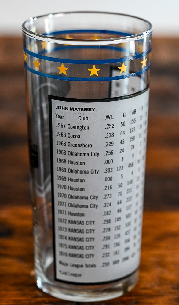 John Mayberry Libbey highball glass KC Royals