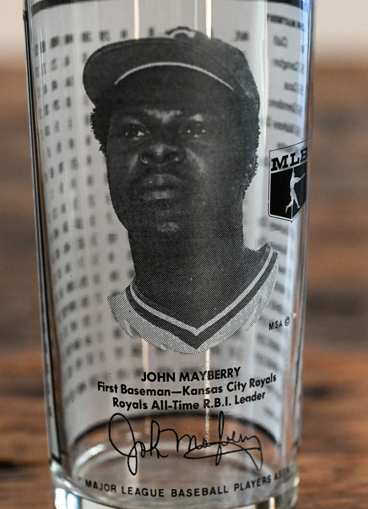 John Mayberry Libbey highball glass KC Royals