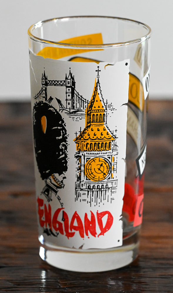 england and guard on highball glass