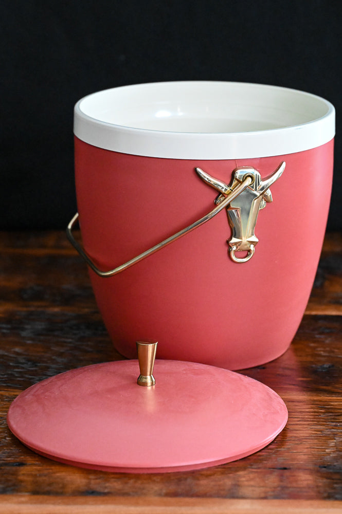 Pink Longhorn Ice Bucket