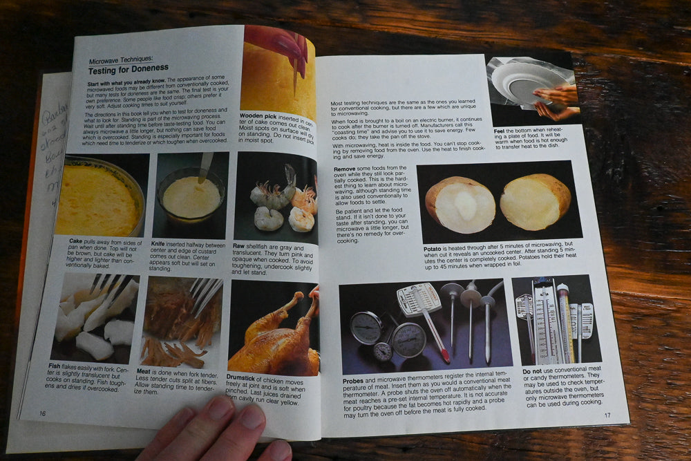inside of microwaving cookbook