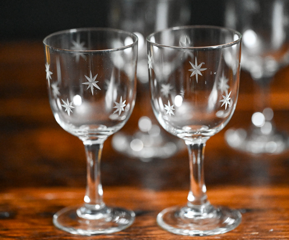 atomic stars cordial glasses