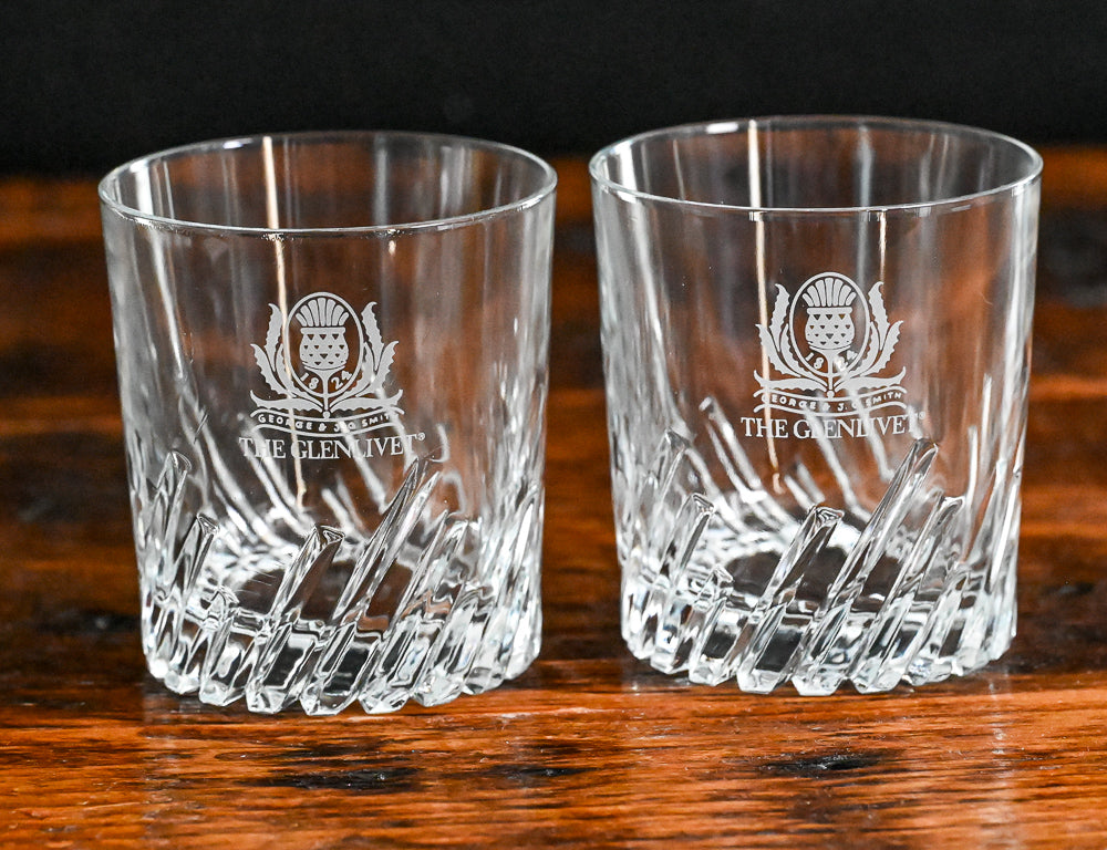 Glenlevit Logo Rocks Glasses