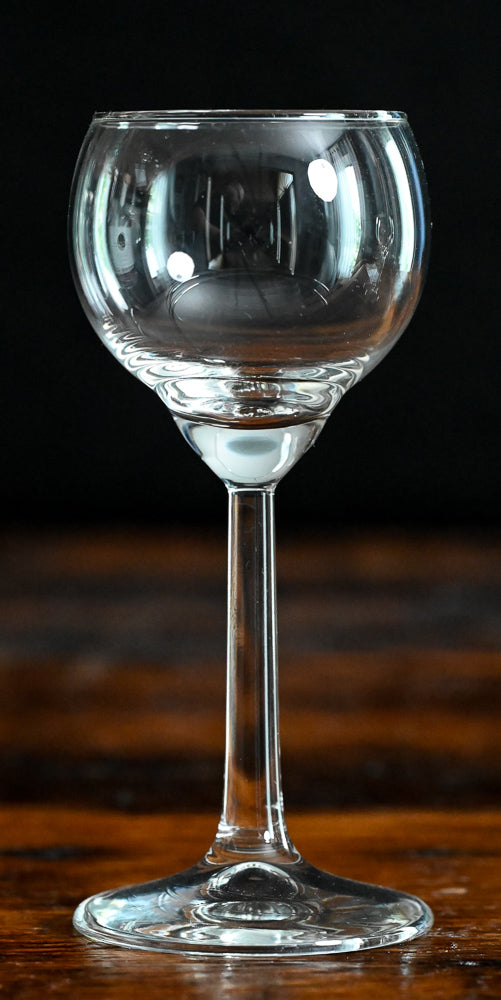 clear glass cordial glasses