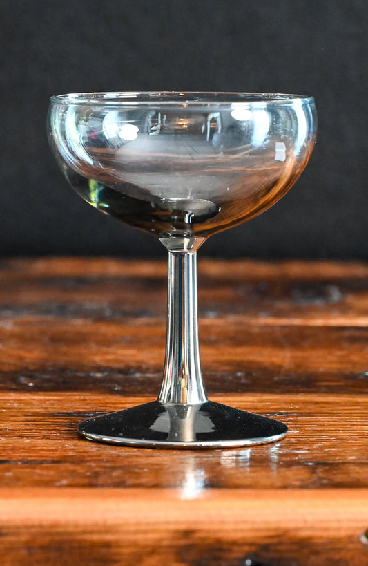 silver ombre champagne coupes