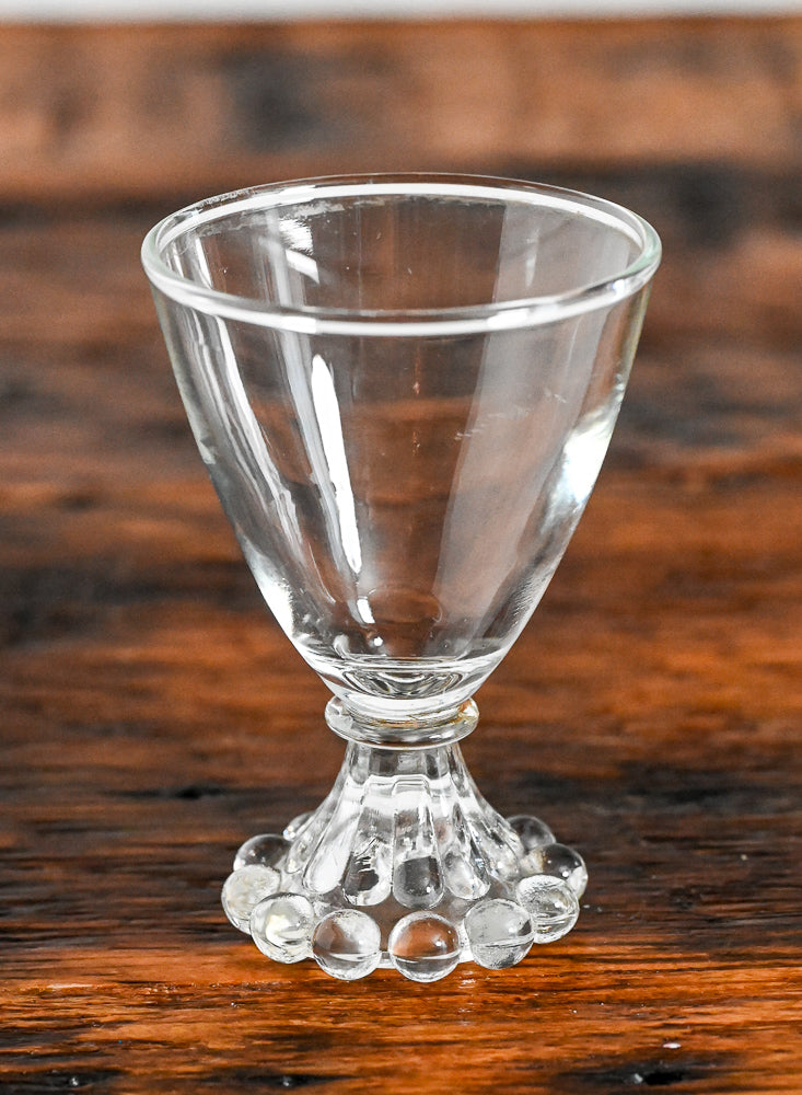 Anchor Hocking clear boopie liqueur glass