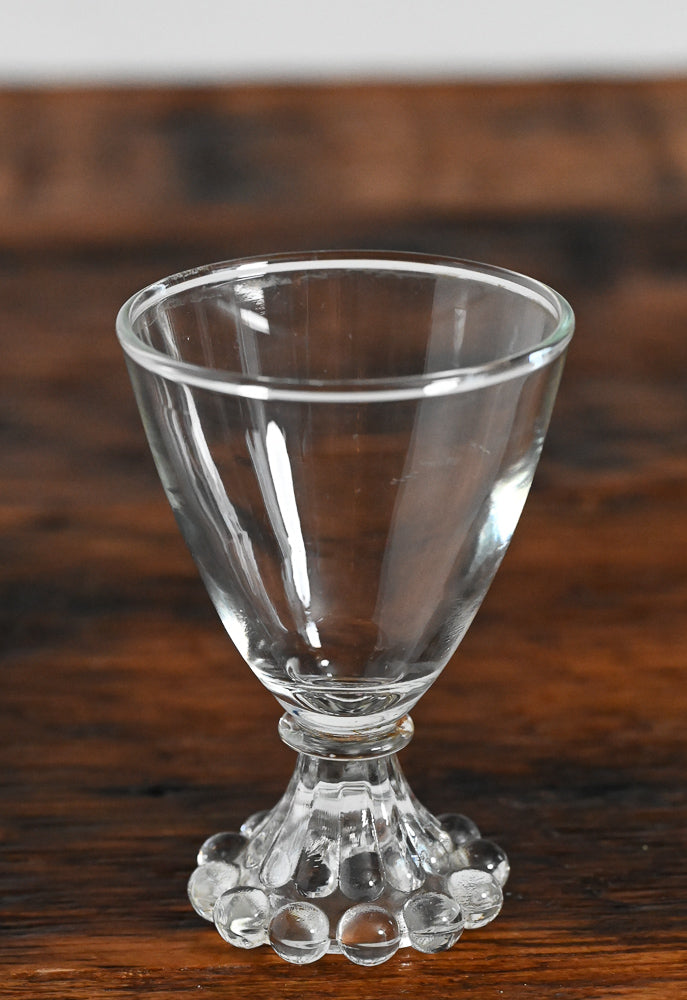 Anchor Hocking clear boopie liqueur glass