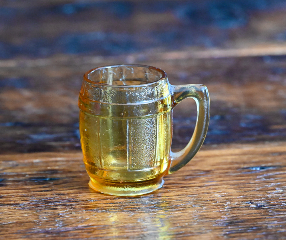 amber barrel shot glasses