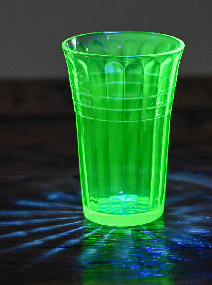 Hazel Atlas glowing uranium juice glass