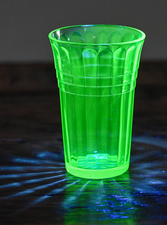 Hazel Atlas glowing uranium juice glass