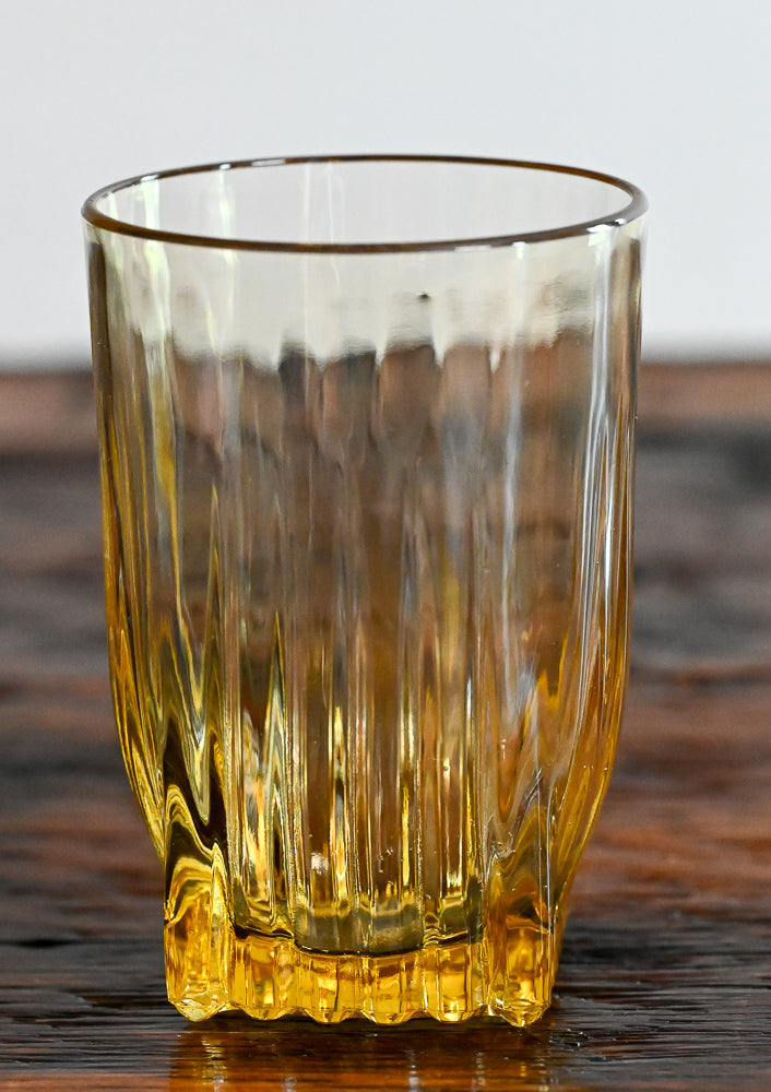 amber juice glass