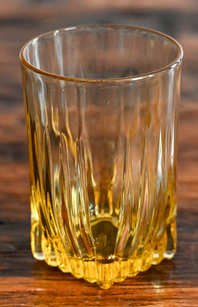amber juice glass