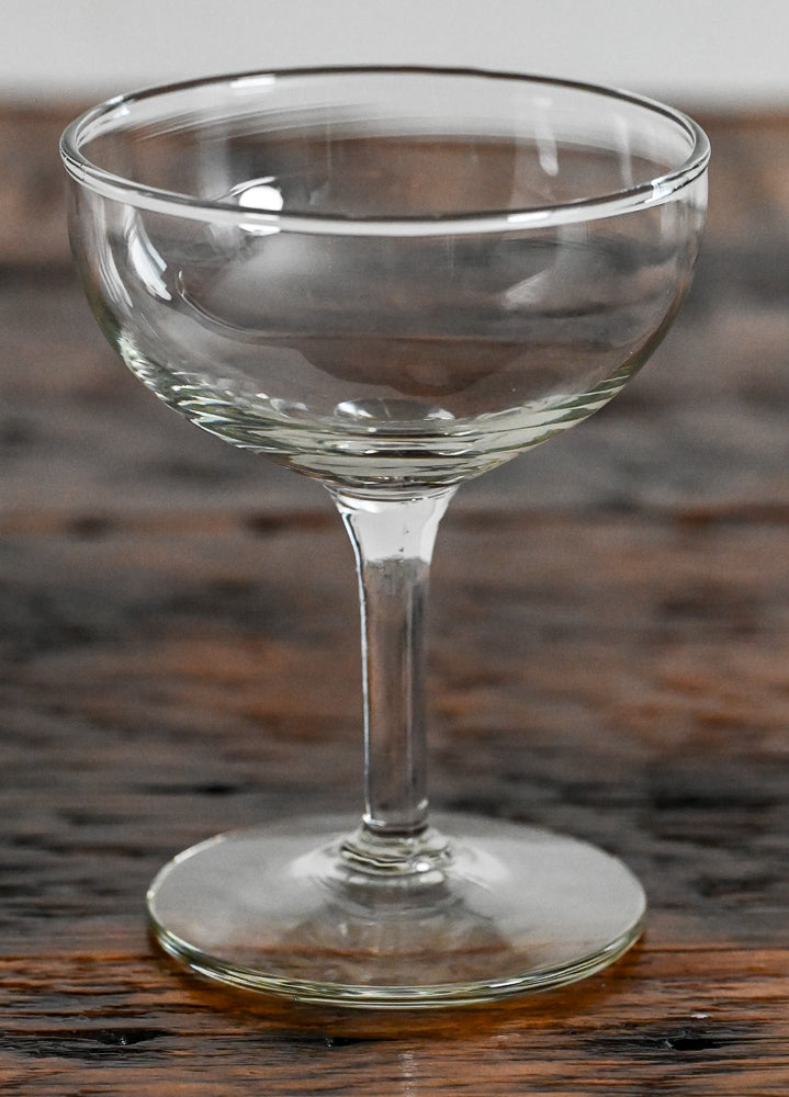 clear cocktail coupe glass