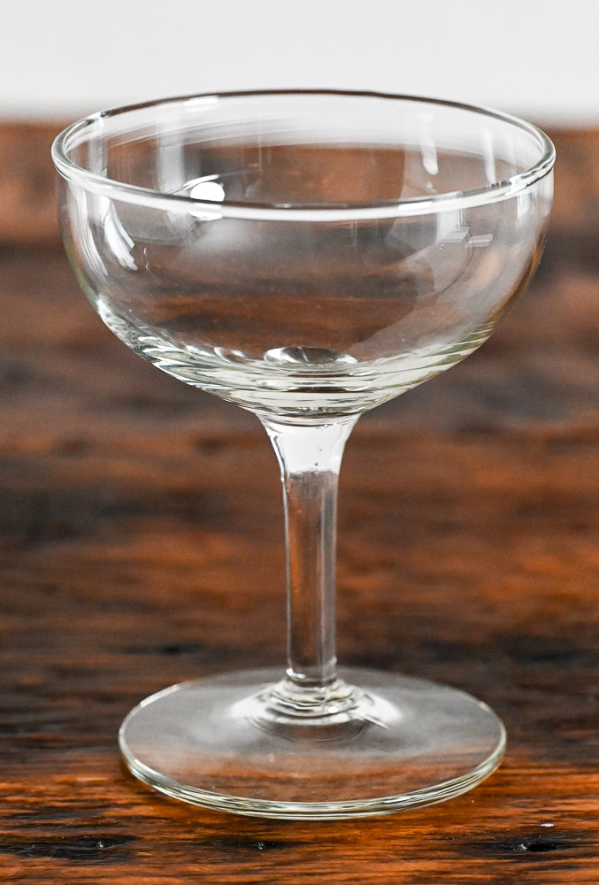 clear cocktail coupe glass