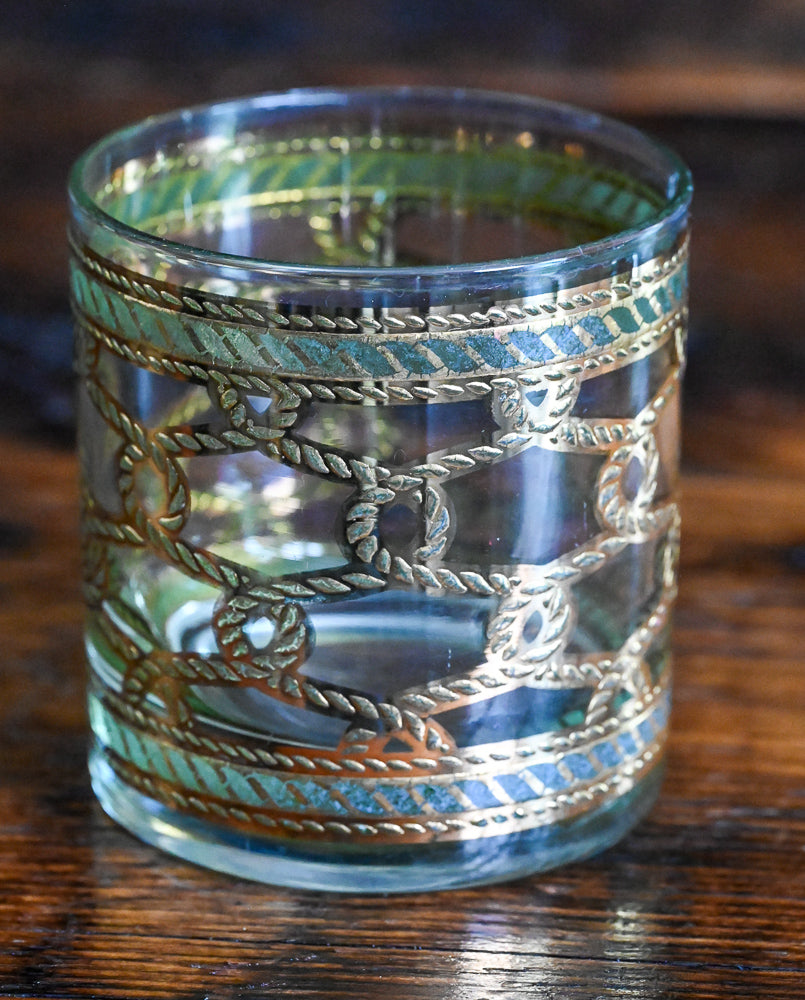 green and gold rope Culver rocks glass