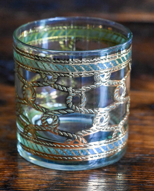 green and gold rope Culver rocks glass