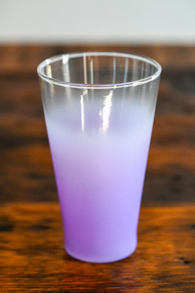 lilac ombre tumbler glass