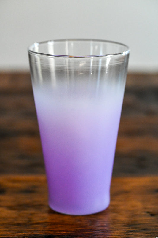 lilac ombre tumbler glass