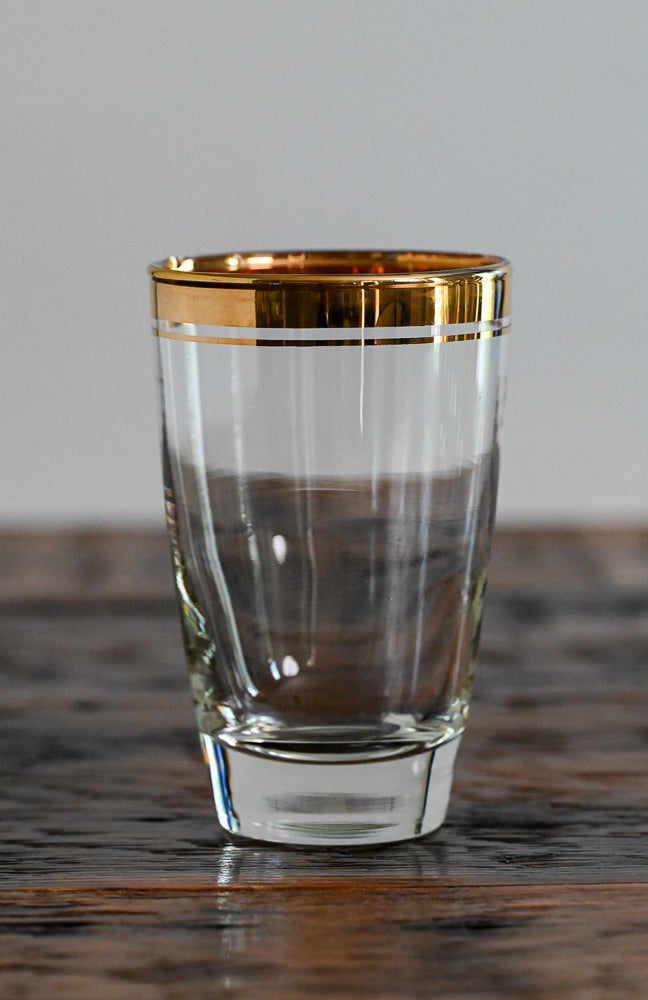 Gold Rim Libbey Libbey Mid-Century Modern Gold Rimmed Highball Glasses – Happy Hour ...