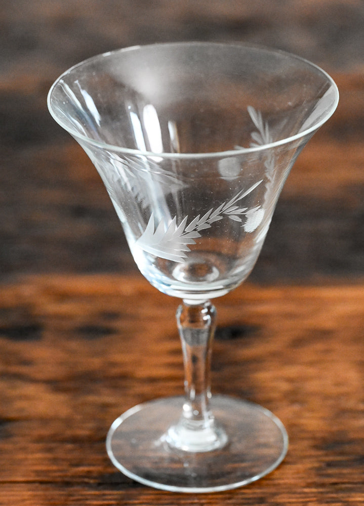 fern etched coupes