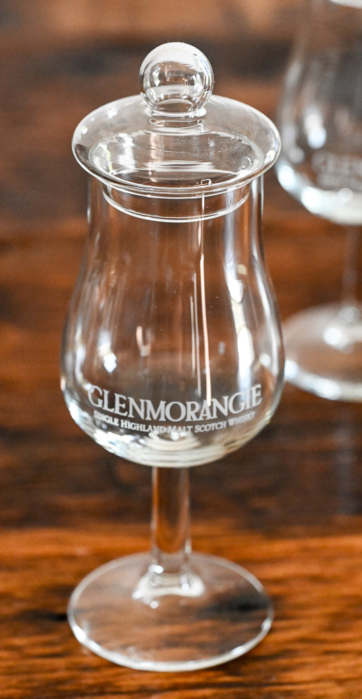 Glenmorangie branded glass with lid