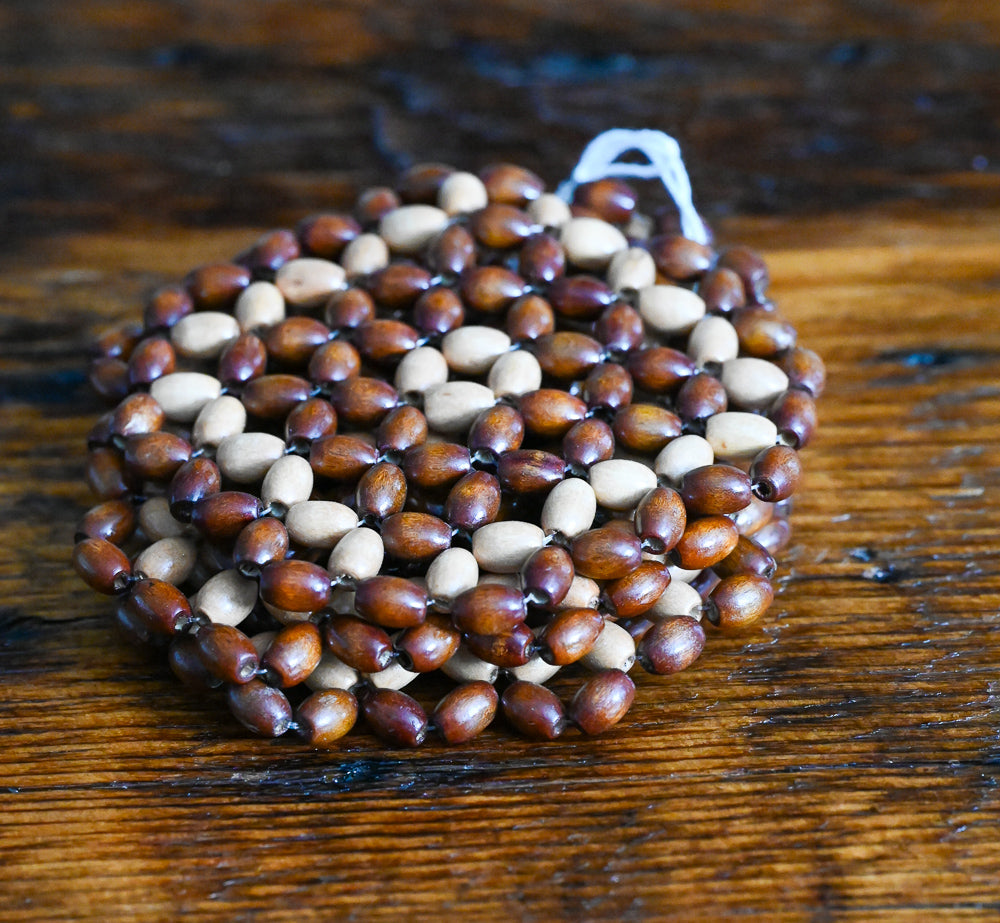 tan and brown bead coasters