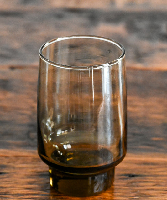 Libbey smoky brown tumbler glasses